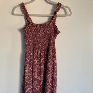 LA Hearts red smocked summer dress